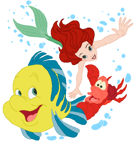 Free Vector Little Mermaid Flounder 001